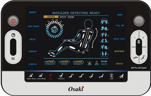 OS-3D Black Osaki Pro Cyber 3D Zero Gravity